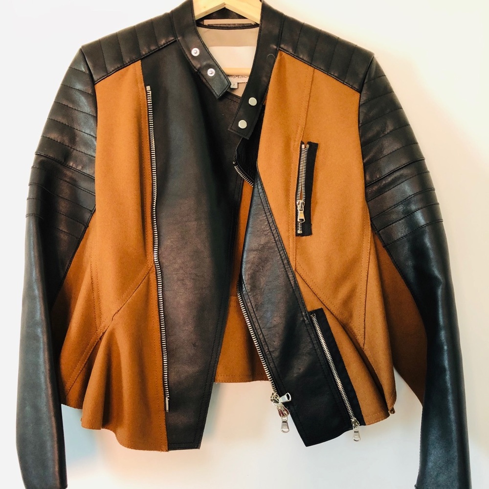 Phillip Lim moto jacket - leather and suede